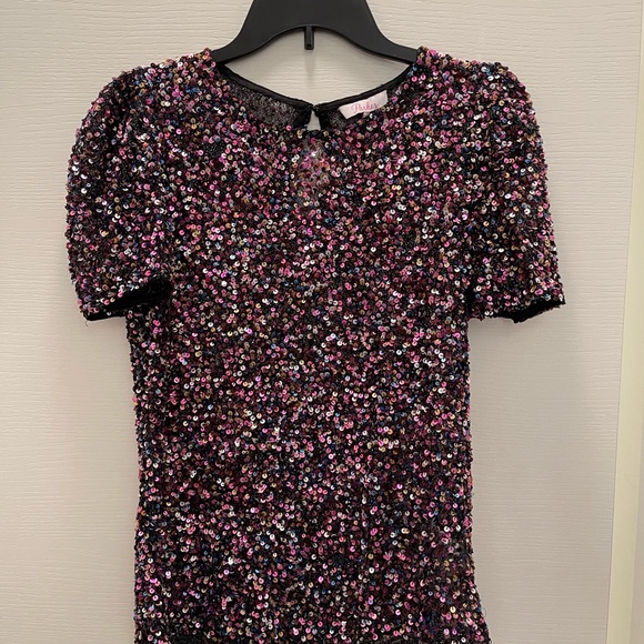 Parker multi color sequin top - Picture 4 of 10